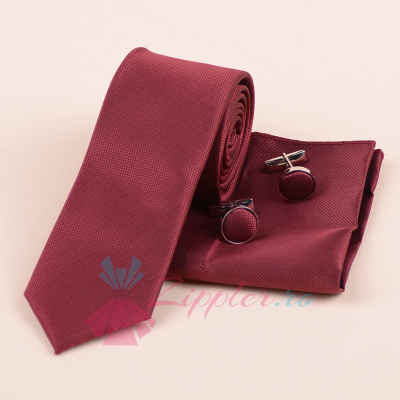 Set Cravata - Bordo